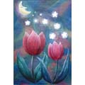 Moon Lit Tulips